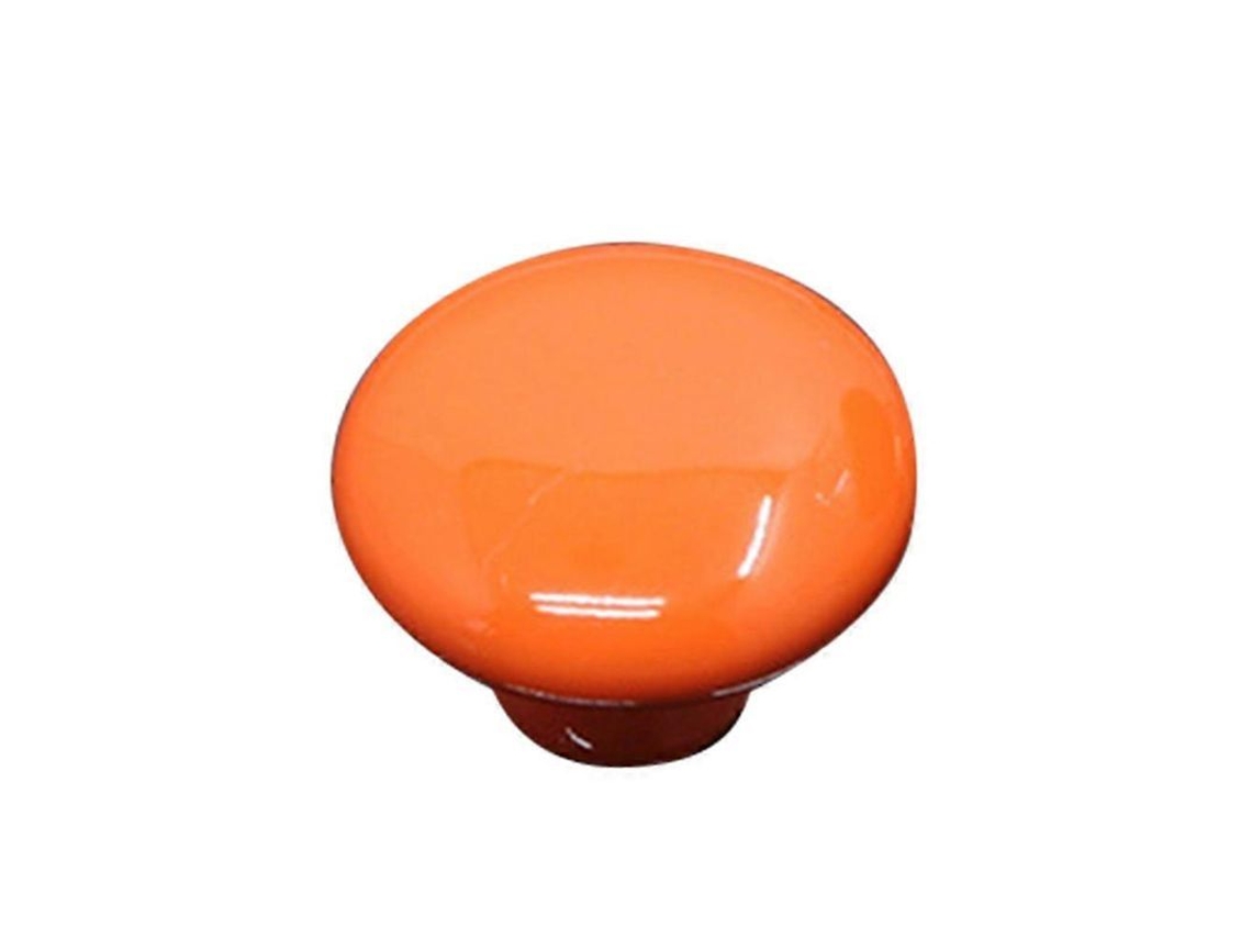 Knob Cerâmico Vintage Para Armário Gaveta, Estilo Simples, Fácil Instalação, Tamanhos Pequeno E Grande Laranja