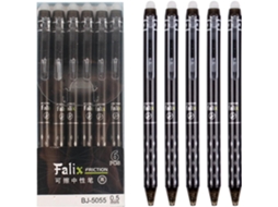Conjunto De 6 Canetas Em Gel Apagáveis Mozxirz, Retráteis, Tinta