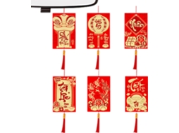 Conjunto De 6 Peças De Decoração Para O Ano Novo Vietnamita De 2026 | Decorações Para Festas