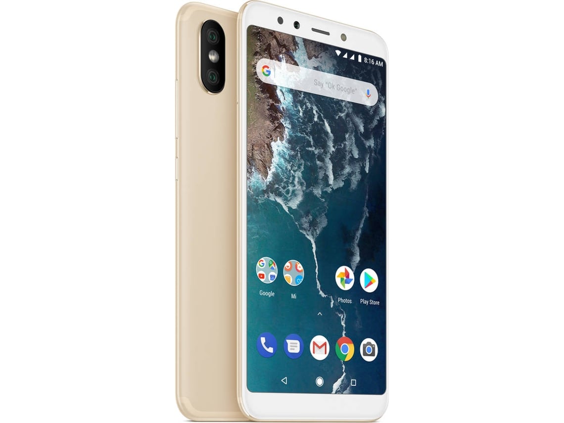 Smartphone XIAOMI Mi A2 (5.99'' - 4 GB - 64 GB - Dourado)