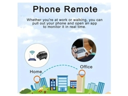 Câmera residencial oculta, câmera espiã com Wi-Fi, minicâmera secreta com controle remoto para quarto, gravador de vídeo, detecção de movimento, visão noturna, preta. Bestvite
