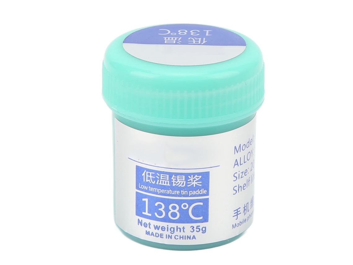 Pasta De Estaño De Baja Temperatura Para Soldadura Smd Chip Bga Reparación Electrónica