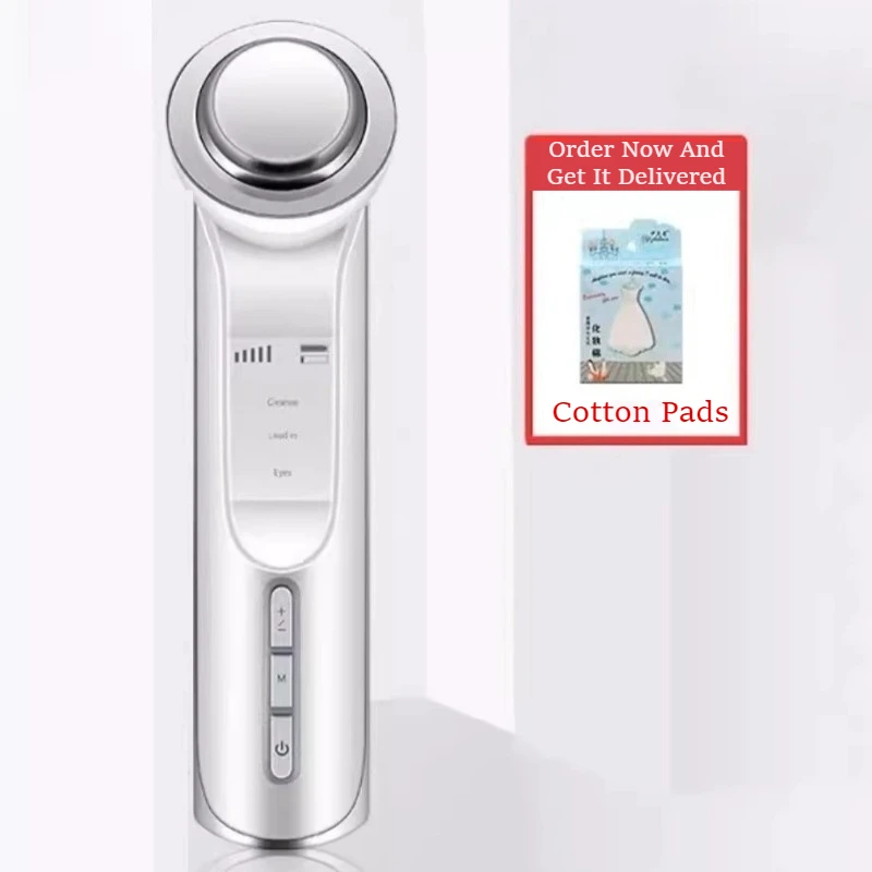 (Branco) Dispositivo portátil multifuncional para cuidados com a pele e beleza