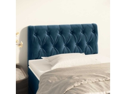 Cabeceira De Cama | Painel De Cama Veludo 80x7x78/88 Cm Azul-escuro