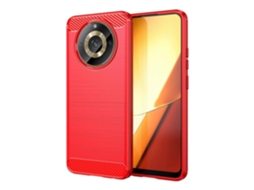 Capa De Celular Tpu Com Textura Escovada De Fibra De Carbono