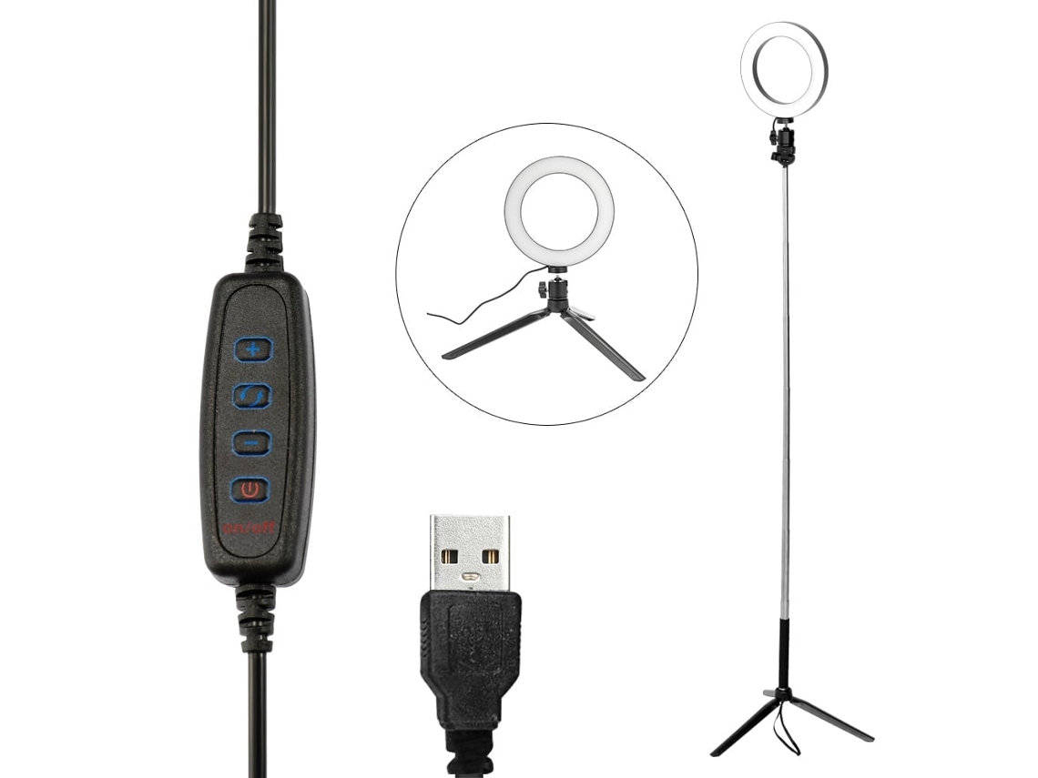 2026 luz de Anillo Led Regulable Con Amplio Rango para Fotografía Y Selfies