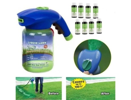 1 garrafa vazia 8 líquidos - frasco spray de hidro mousse líquido para crescimento de grama e jardim LESHP