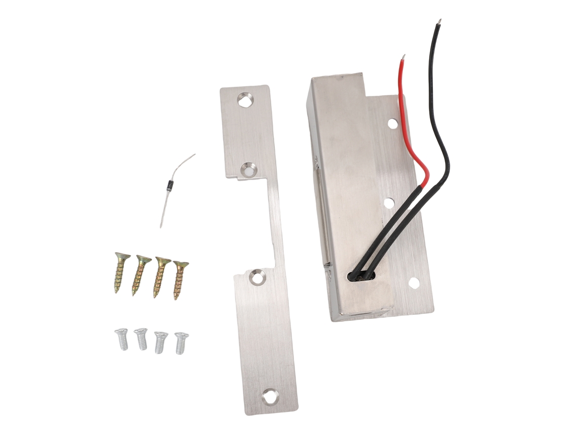 Laxiscreed Proteção Para Fechadura Elétrica De Liga De Alumínio, Ideal Para Sistemas De Controle De Acesso 12v Cc