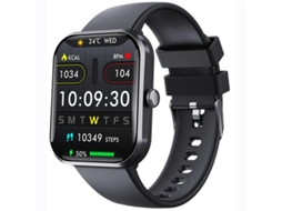 Smartwatch com monitoramento de frequência cardíaca, pressão arterial e temperatura, notificação push e medição de açúcar não invasiva. Não é Sa Bestvite