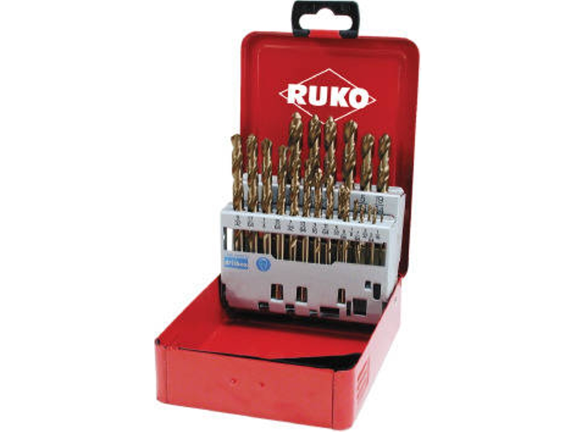 Conjunto de Brocas Helicoidais RUKO