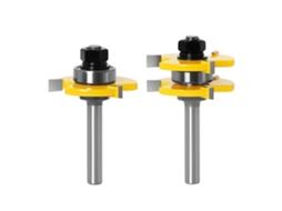 Fresa para Meia esquadria com Travamento a 45° + Fresa de Língua + Rasgo X001 (6,35 mm)