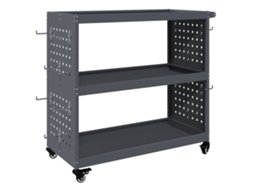 Conjunto 1 Carro De Ferramentas Vidaxl Antracite Aço (75 X 35 X 73 Cm)