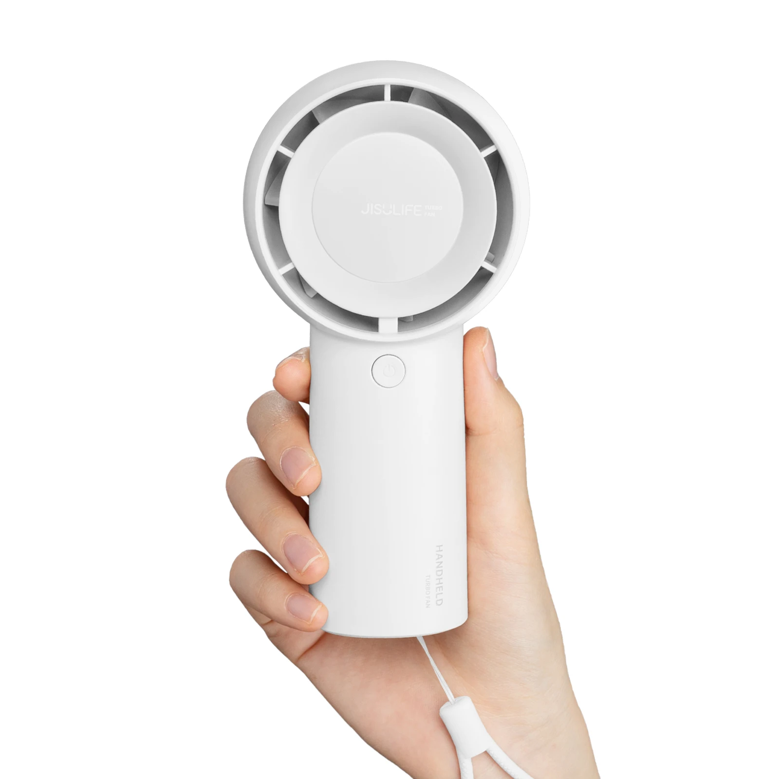 Ventilador Turbo Portátil (branco, 4000mah), Bateria Recarregável Usb De 4000mah, 5 Velocidades De Vento