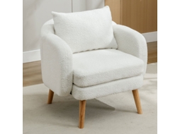 Poltrona Moderna E Simples De Veludo Teddy Com Almofada, Poltrona Com Almofada Extra Grossa, Poltrona De Sofá Individual, Poltrona Estofada, Hvorstur