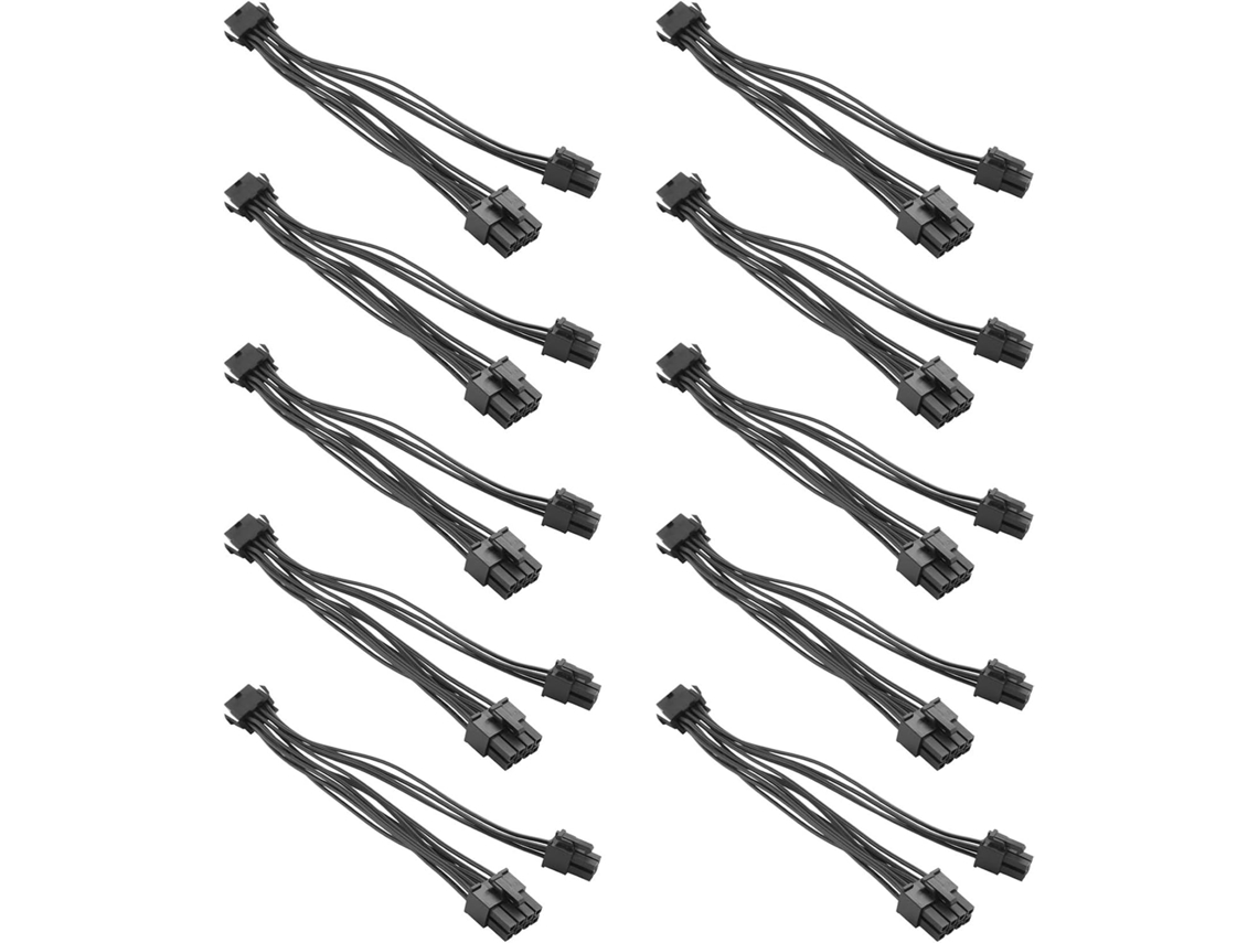 Adaptador Conversor de Energia 10x Cpu 8 Pinos para Atx + 4 Machos SFUSHOS