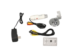 Aetheria microscópio Digital Hd 25x 400x com 8 Leds e Saída Av para Tv 100 240v Plug Us
