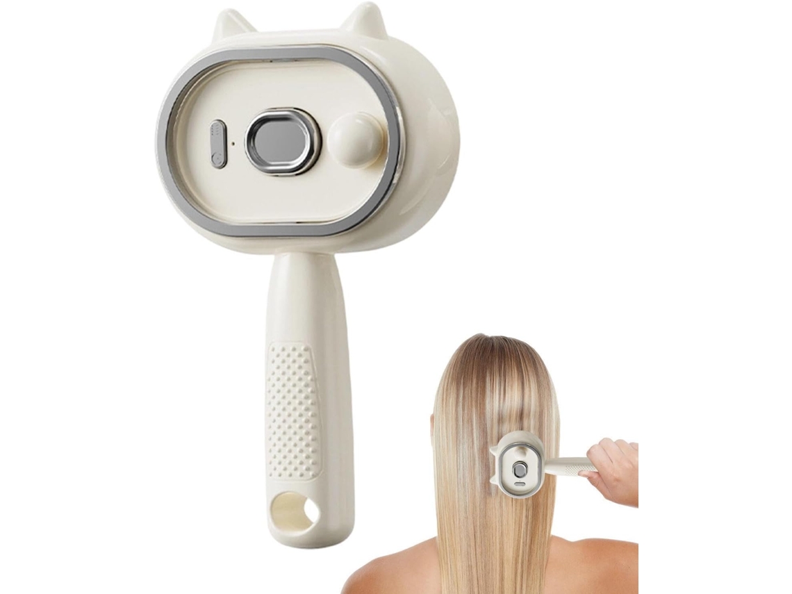 Escova De Cabelo Elétrica Com Spray, Pente Portátil Com Spray