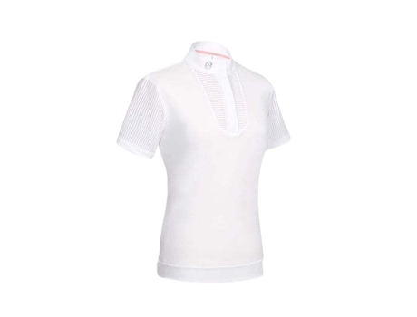 Polo de Mulher para Equitação LE SABOTIER Appoline Branco (40)