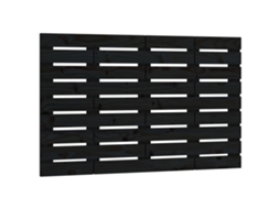 Wall Headboard, Wall Headboards Vidaxl Preto Madeira De Pinho (106 X 63 Cm)