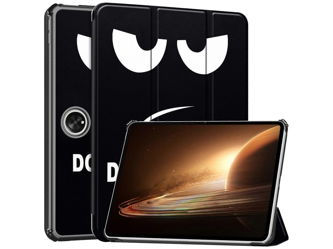 Capa de couro inteligente com suporte triplo pintado Custer Webake para tablet Oppo Pad 2 de 11,6 polegadas