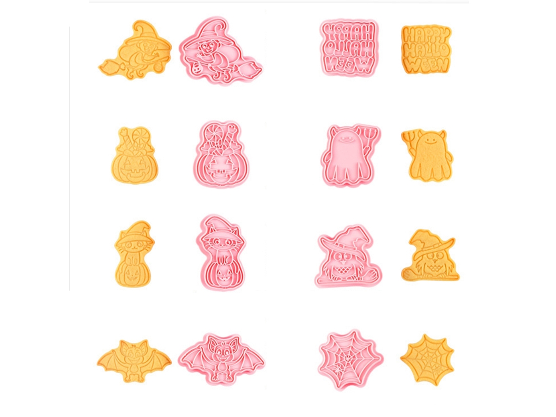 Moldes de Biscoitos 3d Halloween LAXISCREED