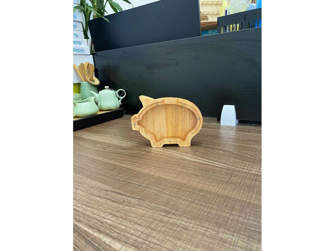 Cofrinho De Madeira Em Formato Porquinho, Brinquedo Personalizado Dinossauro/moto/raposa/coelho, Para Meninos E Meninas, Decoração Aquaforge