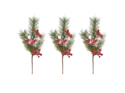 Pinus Artificial Natal 3 Galhos Pacote Decoração Navideira