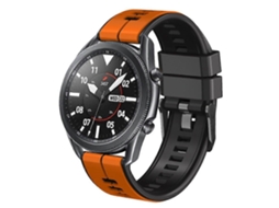 Pulseira Universal De Silicone Bicolor Com Linhas Verticais