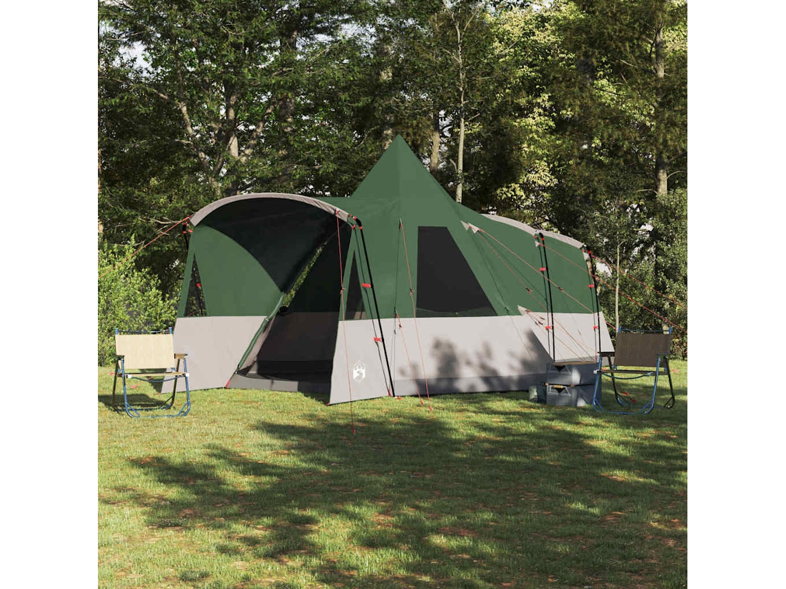 Vidaxl Tenda Teepee Para 8 Pessoas 8 Pessoa Verde