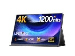 Monitor portátil Uperfect para laptop 1ms Freesync 20001 (4k 16 1200 Nits 3840x2400)