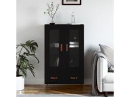 Aparador Alto 69,5x31x115 cm Derivados de Madera Negra