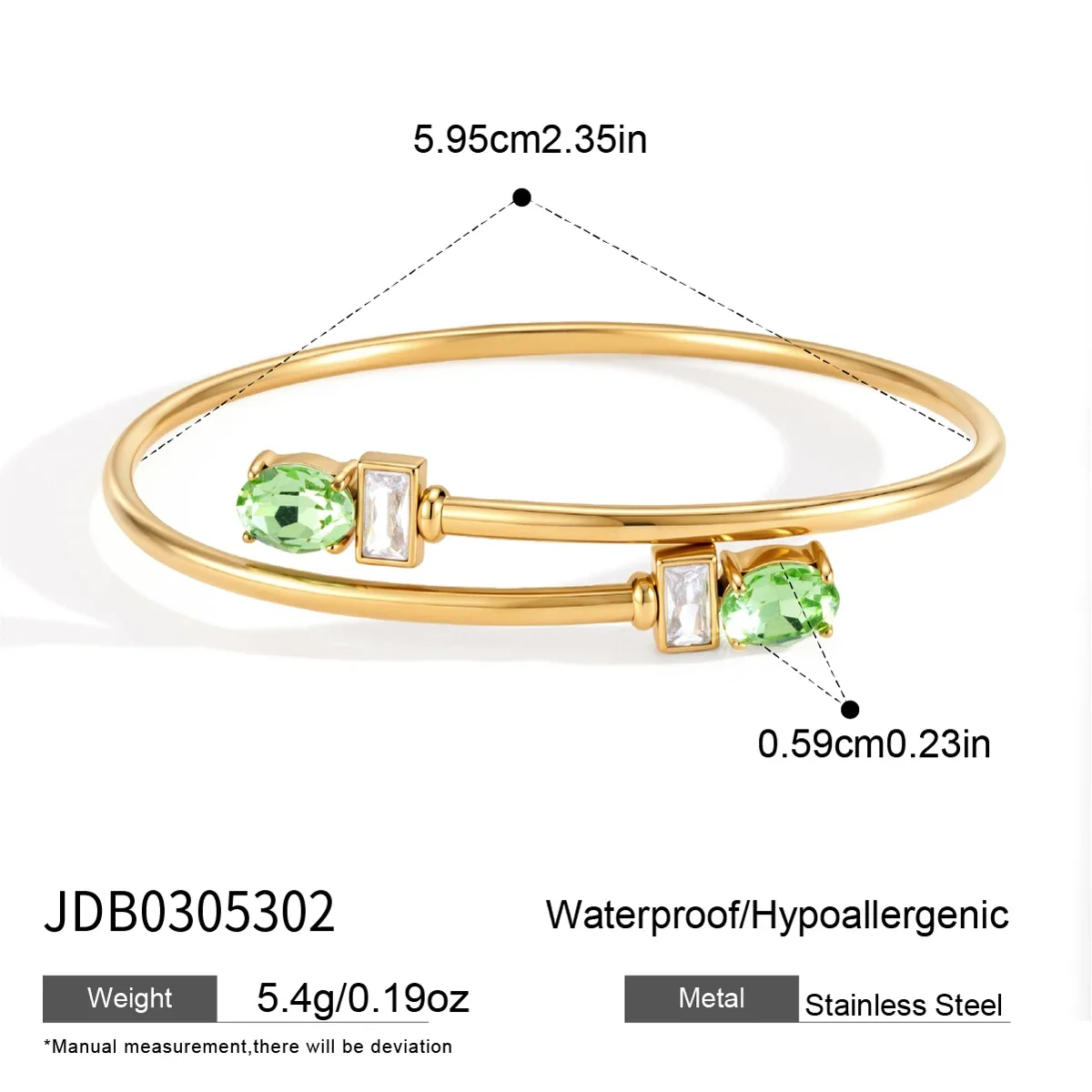 Pulseira Vazada Com Zircônias Em Formato De Tubo, Um Presente Feminino Requintado E Elegante.