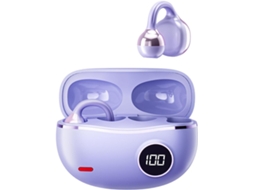 Fones De Ouvido Bluetooth Com Microfone E Bateria De Longa Duração, Roxo.