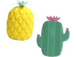 Conjunto Wooneky Com 2 Escovas De Silicone Para Banho, Esfoliação Facial, Massagem No Couro Cabeludo, Corpo E Rosto Cor