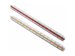 Régua De Arquiteto 30cm, Régua Triangular, 2 Peças Escala Triangular, Proporção 1: