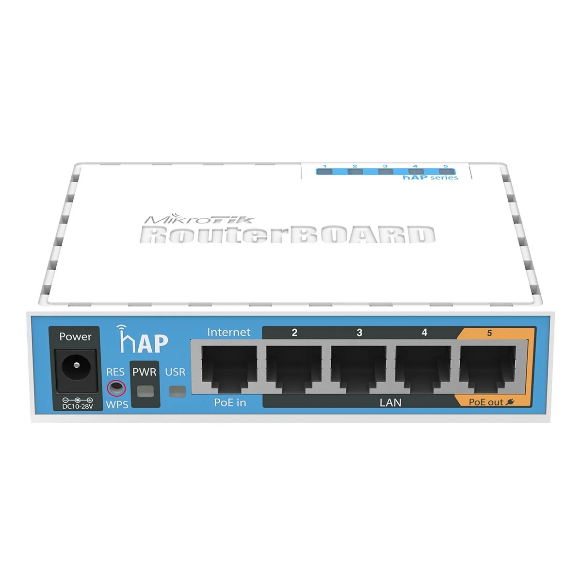 Cloud Router Switch MikroTik hAP 2.4GHz PoE Branco (RB951Ui-2nD)