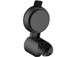 Suporte de parede portátil e resistente em ABS com ventosa para chuveiro, ideal para uso manual e instalação no banheiro.