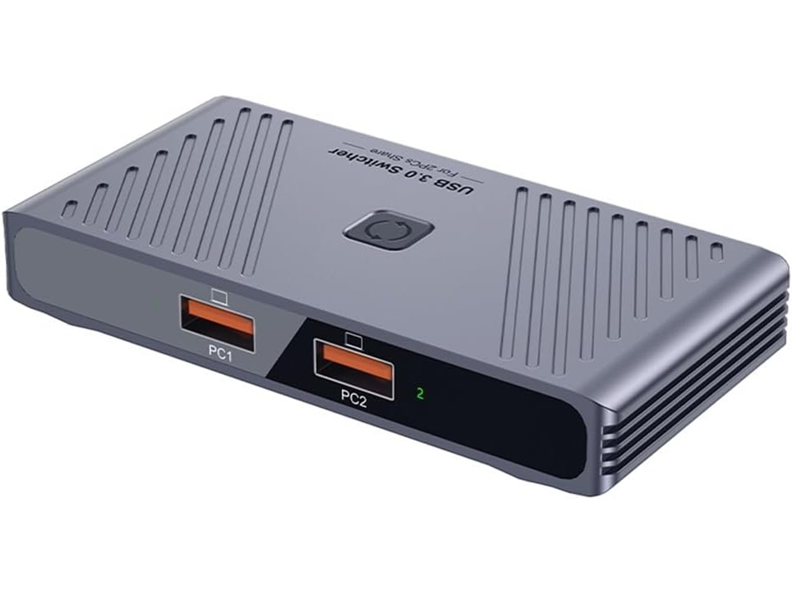 Hub Usb Para Pc Com Switch 3.0 2 Computadores, Compatível Teclado,
