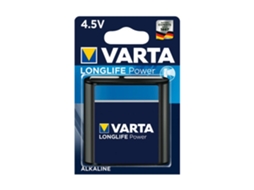 Conjunto De 10 Pilhas Alcalinas Planas Longlife Power 3lr12 4,5 V Varta