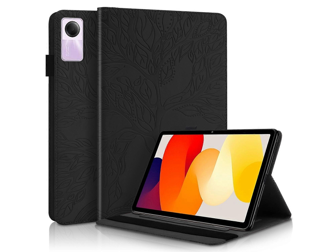 Capa para tablet em couro com relevo da série Webake Tree Life