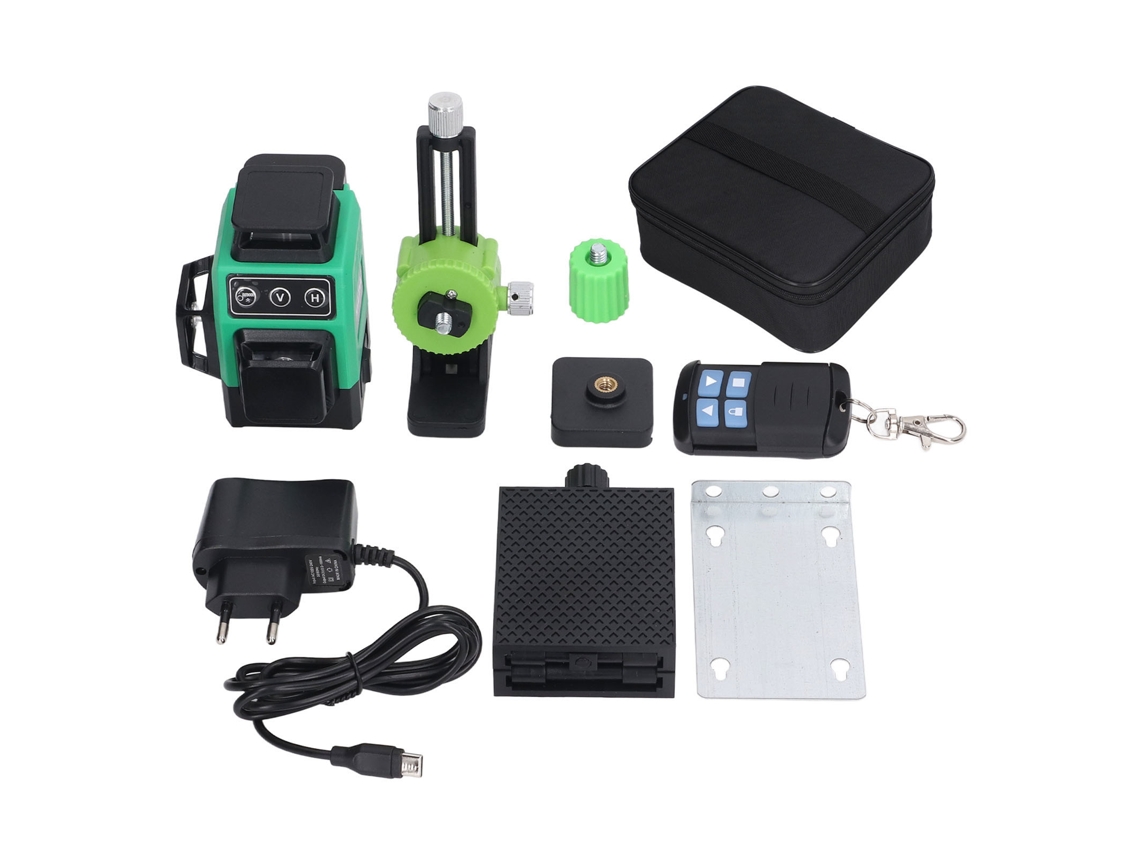 Nivelador Laser Auto Nivelante 12 Linhas Verdes com Controle Remoto