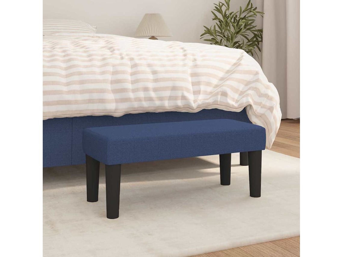 Vidaxl Banco 70x30x30 Cm Tecido Azul