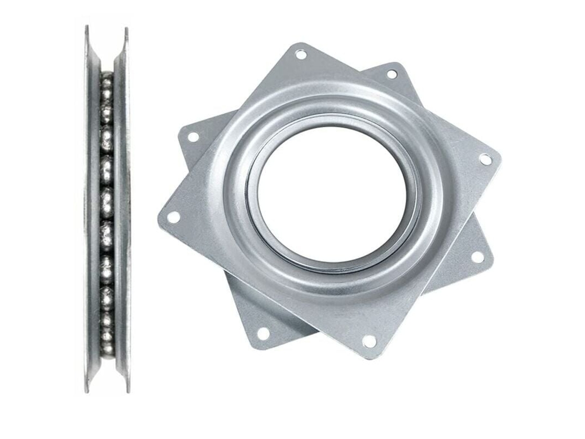Suporte de TV Giratório Universal AQUAFORGE em Ferro, quadrado de 216 mm, base giratória, multifuncional para estante de livros