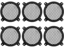 Conjunto de 6 Grelhas para Alto falantes, Capas Protetoras de Plástico e Caixa para Caixa Acústica. SFUSHOS