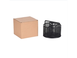Organizador De Mesa Rotativo Redondo Porta Canetas Em Metal Com Múlt Inf