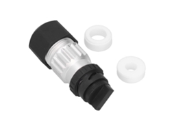 Laxiscreed Conector Circular De Encaixe Reto De 2 Pinos Com Manga De Borracha Para Dc 60v 55a