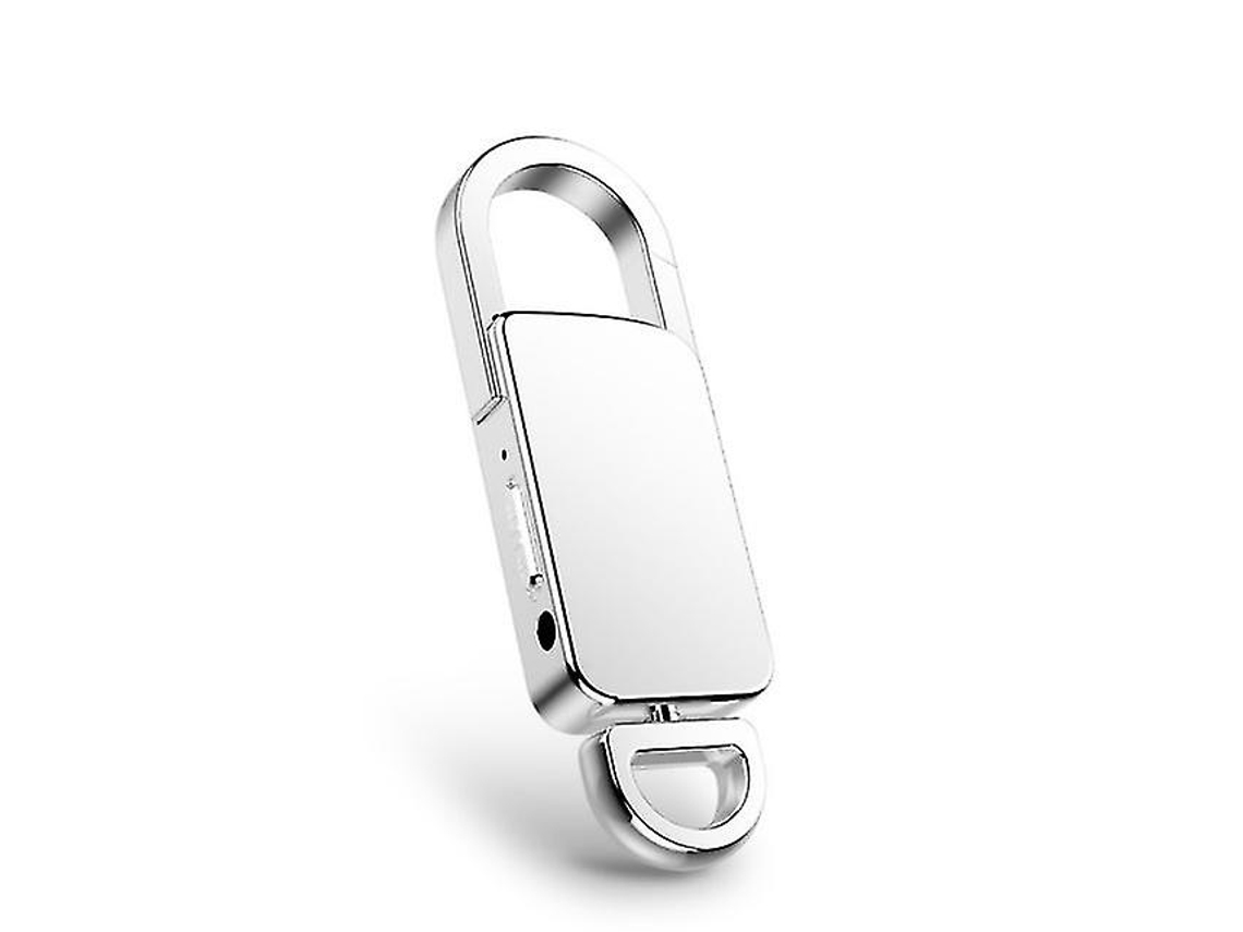Mini Gravador Digital, Capacidade De Gravação De 320 Horas, Gravação De Tempo De Bateria De 15 Horas 8 Gb Yizhood (prata)