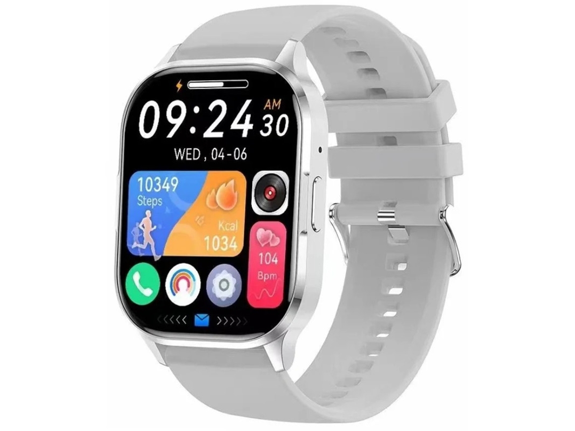 Smartwatch com display AMOLED, chamadas Bluetooth, assistente de voz, monitoramento de frequência cardíaca e pressão arterial e vários modos ESP Bestvite