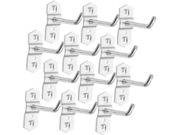 Luxshiny Conjunto De 12 Ganchos Metálicos Resistentes Para Painel Exib