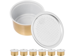 Conjunto De 12-potes Alumínio Housoutil 80ml Com Tampas Herméticas E Fácil Abertura, Recipientes Versáteis Para